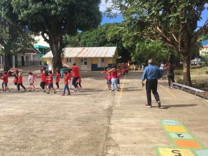 JIOI 2019 la Flamme à l’École Notre Dame de la Paix le 2 juillet